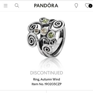 Pandora Autumn Wind Ring